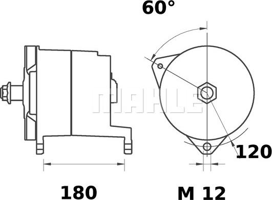 MAHLE MG 129 - Alternateur cwaw.fr