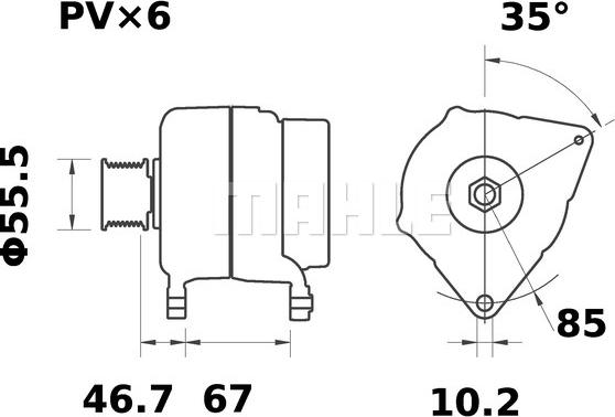 MAHLE MG 89 - Alternateur cwaw.fr