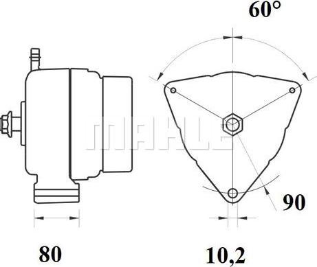 MAHLE MG 809 - Alternateur cwaw.fr