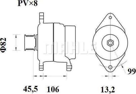 MAHLE MG 877 - Alternateur cwaw.fr