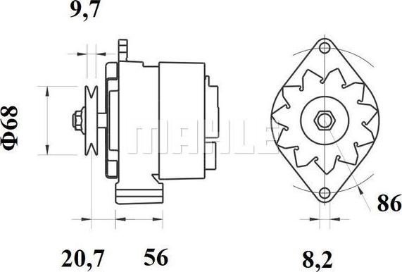 MAHLE MG 396 - Alternateur cwaw.fr