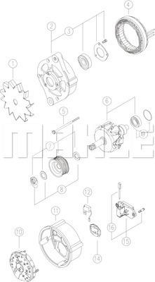 MAHLE MG 341 - Alternateur cwaw.fr