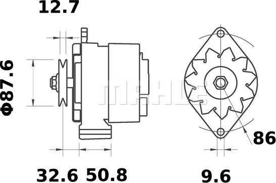 MAHLE MG 316 - Alternateur cwaw.fr