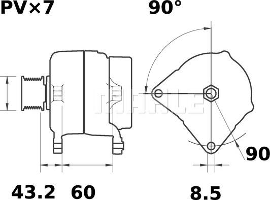 MAHLE MG 324 - Alternateur cwaw.fr