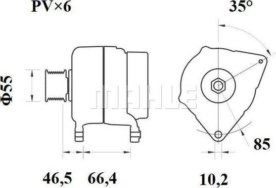 MAHLE MG 328 - Alternateur cwaw.fr