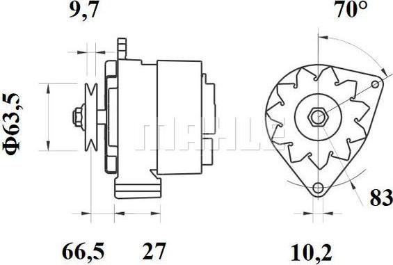 MAHLE MG 374 - Alternateur cwaw.fr