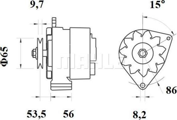 MAHLE MG 375 - Alternateur cwaw.fr