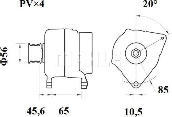 MAHLE MG 377 - Alternateur cwaw.fr