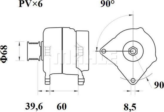 MAHLE MG 291 - Alternateur cwaw.fr