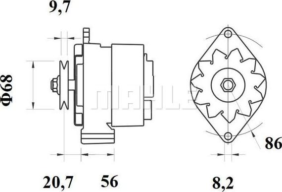 MAHLE MG 217 - Alternateur cwaw.fr