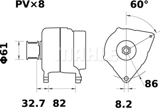 MAHLE MG 286 - Alternateur cwaw.fr