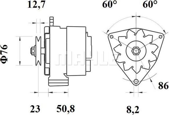 MAHLE MG 228 - Alternateur cwaw.fr