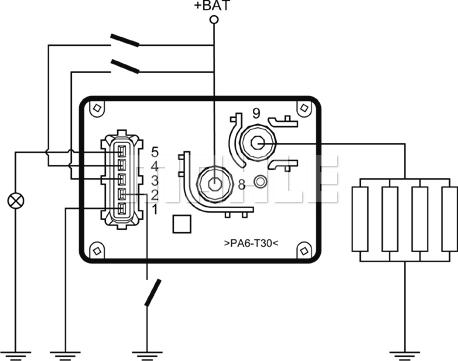 MAHLE MHG 56 - Appareil de commande, temps de préchauffage cwaw.fr