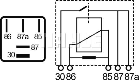 MAHLE MR 3 - Relais, courant de travail cwaw.fr