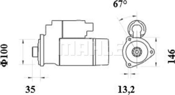 MAHLE MS 999 - Démarreur cwaw.fr