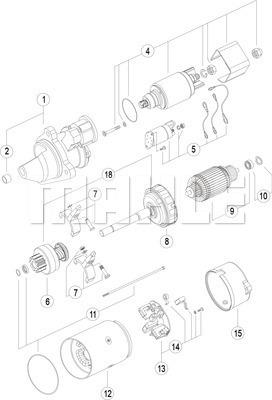 MAHLE MS 446 - Démarreur cwaw.fr