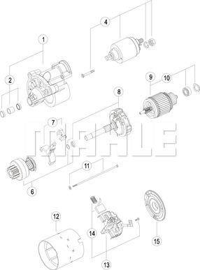 MAHLE MS 455 - Démarreur cwaw.fr