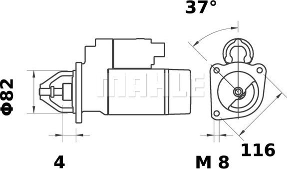 MAHLE MS 453 - Démarreur cwaw.fr