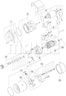 MAHLE MS 405 - Démarreur cwaw.fr