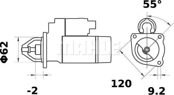 MAHLE MS 40 - Démarreur cwaw.fr