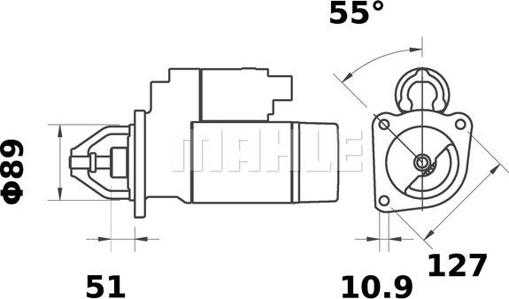 MAHLE MS 416 - Démarreur cwaw.fr