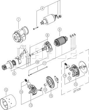 MAHLE MS 412 - Démarreur cwaw.fr