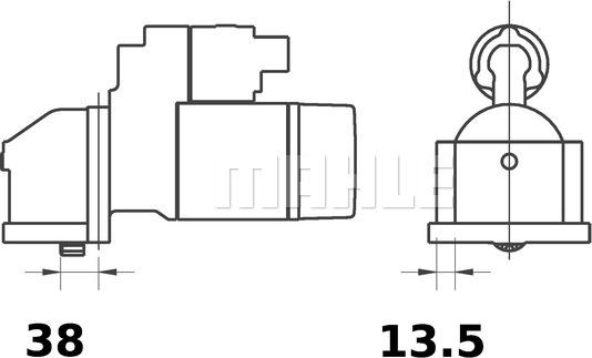 MAHLE MS 422 - Démarreur cwaw.fr