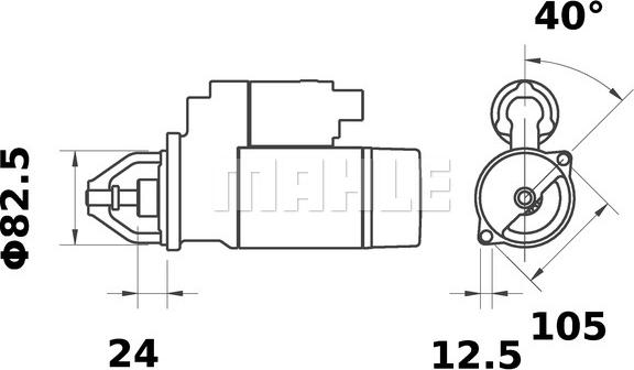 MAHLE MS 50 - Démarreur cwaw.fr