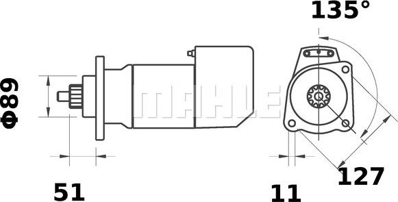 MAHLE MS 587 - Démarreur cwaw.fr