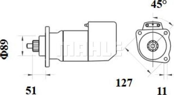 MAHLE MS 536 - Démarreur cwaw.fr