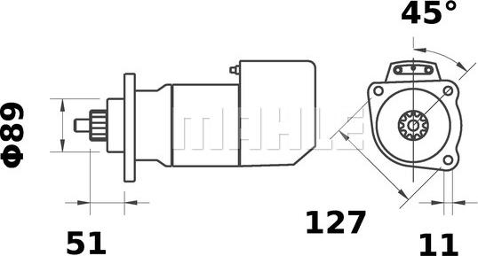 MAHLE MS 570 - Démarreur cwaw.fr