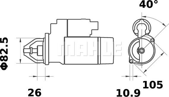 MAHLE MS 641 - Démarreur cwaw.fr