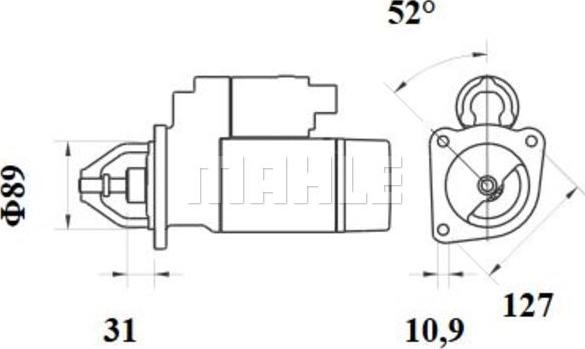 MAHLE MS 197 - Démarreur cwaw.fr