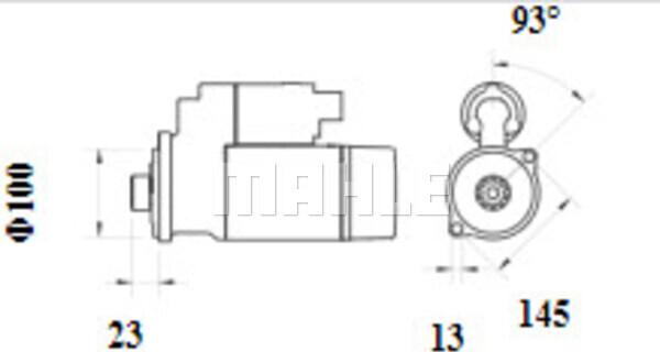 MAHLE MS 1139 - Démarreur cwaw.fr