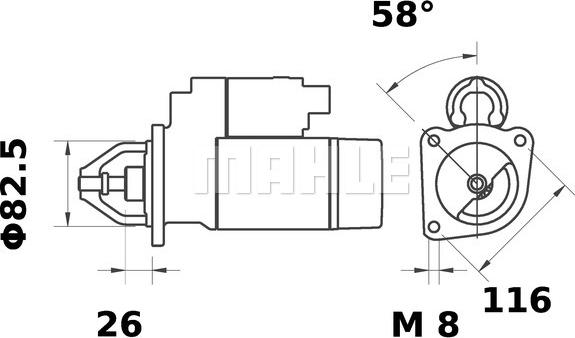 MAHLE MS 11 - Démarreur cwaw.fr