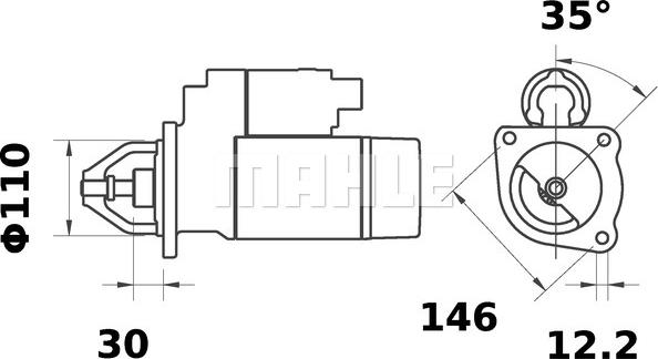 MAHLE MS 13 - Démarreur cwaw.fr