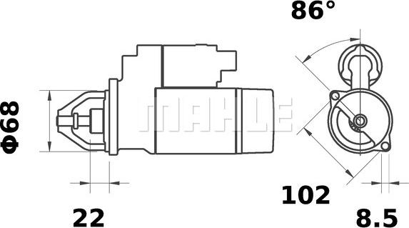 MAHLE MS 120 - Démarreur cwaw.fr