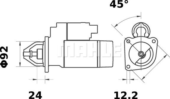 MAHLE MS 12 - Démarreur cwaw.fr