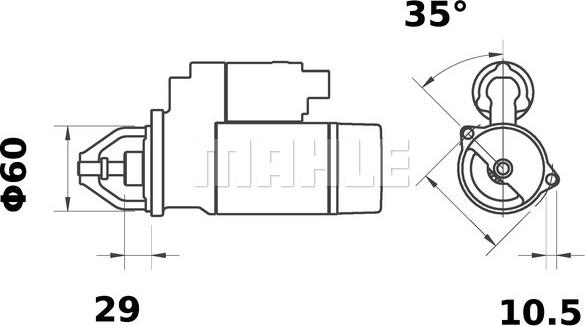 MAHLE MS 171 - Démarreur cwaw.fr