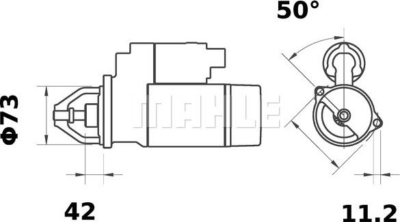 MAHLE MS 172 - Démarreur cwaw.fr