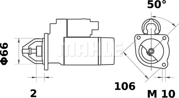 MAHLE MS 17 - Démarreur cwaw.fr