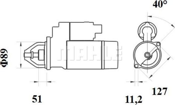 MAHLE MS 894 - Démarreur cwaw.fr