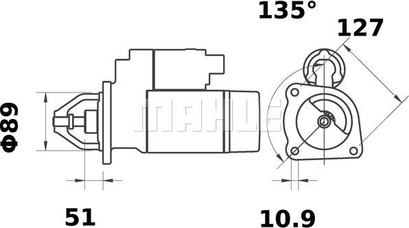 MAHLE MS 34 - Démarreur cwaw.fr