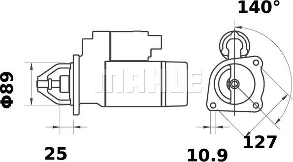 MAHLE MS 355 - Démarreur cwaw.fr