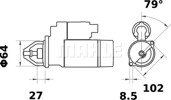 MAHLE MS 35 - Démarreur cwaw.fr