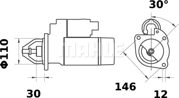 MAHLE MS 335 - Démarreur cwaw.fr