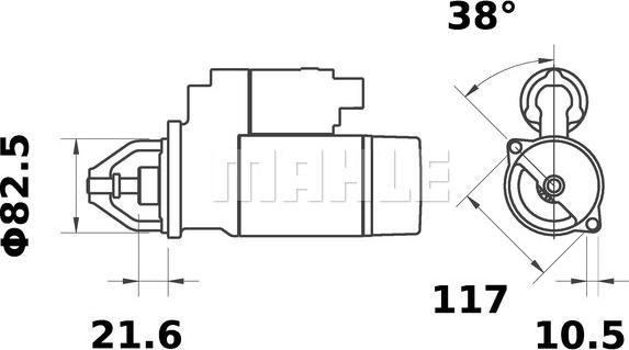 MAHLE MS 379 - Démarreur cwaw.fr