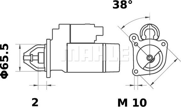 MAHLE MS 377 - Démarreur cwaw.fr