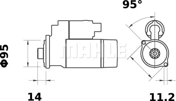 MAHLE MS 215 - Démarreur cwaw.fr