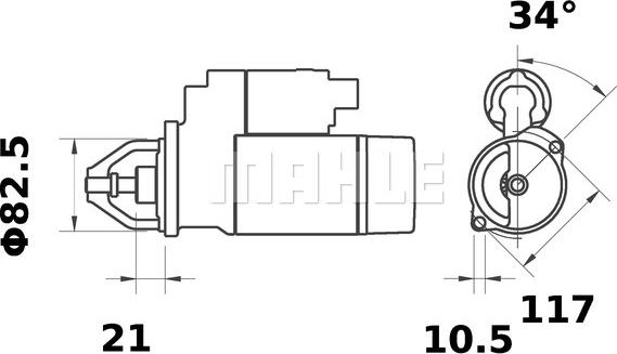 MAHLE MS 218 - Démarreur cwaw.fr